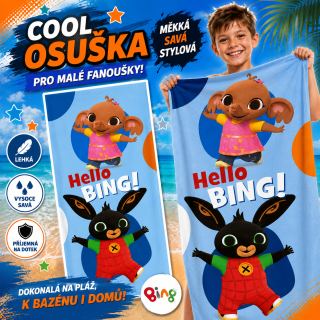 DĚTSKÁ OSUŠKA ZAJÍČEK BING A SLŮNĚ SULA