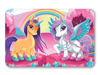 JÍDELNÍ PODLOŽKA - PROSTÍRÁNÍ Unicorn Jednorožci duha