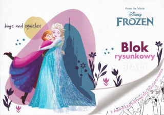 KRESLÍCÍ BLOK DISNEY FROZEN 2 bílý