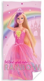 DĚTSKÁ OSUŠKA BARBIE RŮŽOVÝ SVĚT