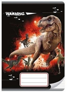 SEŠIT A5 DINOSAUŘI JURSKÝ PARK linkovaný
