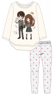 DÍVČÍ PYŽAMO HARRY POTTER krémové