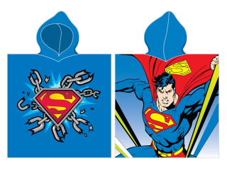DĚTSKÉ PONČO SUPERMAN MUŽ Z OCELI