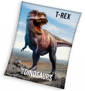 DĚTSKÁ DEKA T-REX PREDÁTOR 130X170 CM