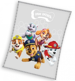 DĚTSKÁ DEKA TLAPKOVÁ PATROLA PŘÁTELÉ 150X200 CM