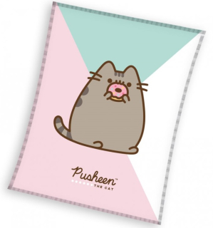 DĚTSKÁ DEKA KOČIČKA PUSHEEN KOBLÍŽEK 150X200 CM