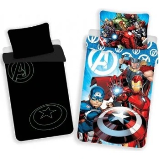JERRY FABRICS Povlečení Avengers 02 svítící 140/200, 70/90