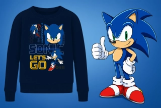 CHLAPECKÁ MIKINA SONIC PŘES HLAVU