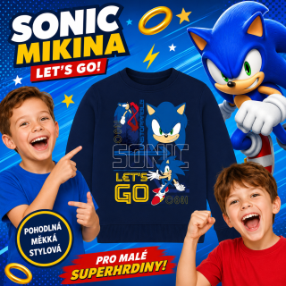 CHLAPECKÁ MIKINA SONIC PŘES HLAVU