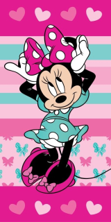 JERRY FABRICS Osuška Minnie Hearts 04 70/140