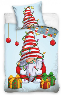  VÁNOČNÍ POVLEČENÍ SKŘÍTEK S DÁREČKY