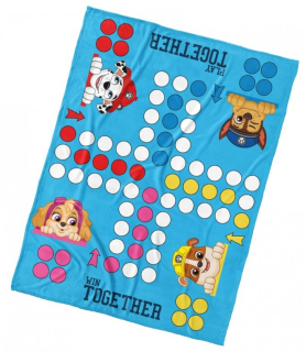 DĚTSKÁ DEKA TLAPKOVÁ PATROLA ČLOVĚČE NEZLOB SE 130X170 CM