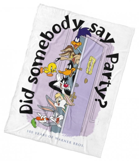 DĚTSKÁ DEKA LOONEY TUNES PÁRTY U TRHLÍKŮ 130X170 CM