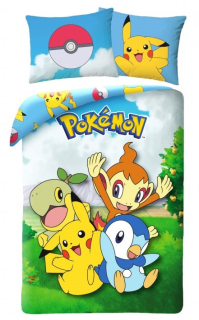 POVLEČENÍ POKÉMON na louce 140x200,70x90 cm