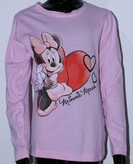 DÍVČÍ TRIČKO DISNEY MINNIE tmavě růžová