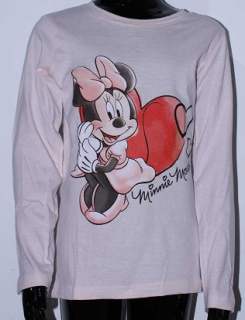 DÍVČÍ TRIČKO DISNEY MINNIE světle růžová