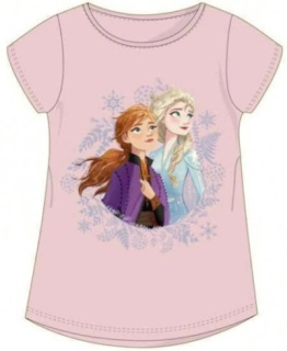 DÍVČÍ TRIČKO FROZEN světle růžová