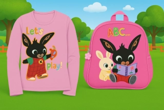 SADA 2 KS TRIČKO ZAJÍČEK BING,DĚTSKÝ BATOH-SUPER AKCE