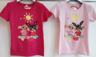DÍVČÍ TRIČKO ZAJÍČEK BING světle růžová