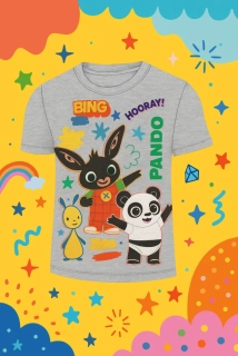 CHLAPECKÉ TRIČKO ZAJÍČEK BING šedé