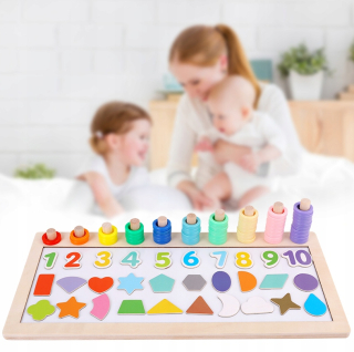 WOODEN TOYS MULTIFUNKČNÍ BOX S MAGNETICKOU TABULÍ
