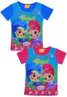 DÍVČÍ TRIČKO SHIMMER AND SHINE modré