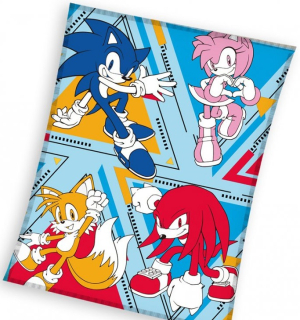  DĚTSKÁ DEKA JEŽEK SONIC ORIGINAL 130X170 CM