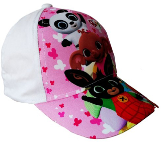 DÍVČÍ KŠILTOVKA ZAJÍČEK BING bílá