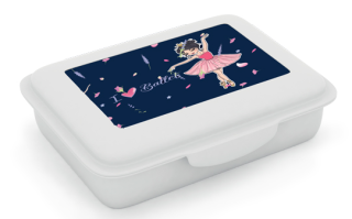 Box na svačinu s přihrádkou Baletka