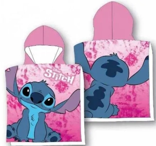 PLÁŽOVÁ OSUŠKA PONČO Lilo a Stitch 55x110 cm