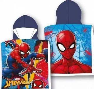 PLÁŽOVÁ OSUŠKA PONČO Spiderman 55x110 cm