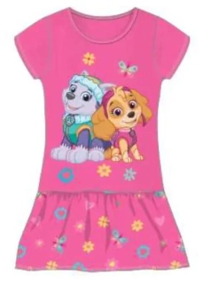 DÍVČÍ ŠATY PAW PATROL tmavě růžová