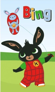 DĚTSKÝ RUČNÍK ZAJÍČEK BING POUŠTĚNÍ DRAKA 30X50 CM