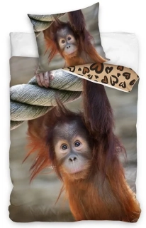 BAVLNĚNÉ POVLEČENÍ OPICE ORANGUTAN