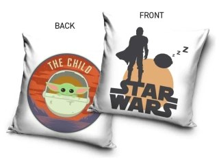 DĚTSKÝ POLŠTÁŘEK STAR WARS YODA A MANDALORIAN