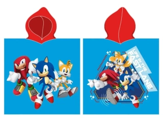 DĚTSKÉ PONČO JEŽEK SONIC A PŘÁTELÉ
