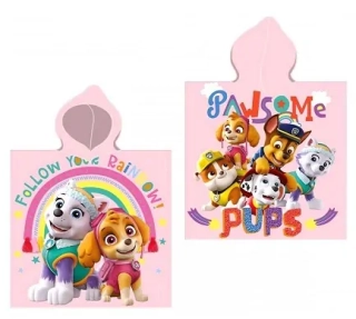 DĚTSKÉ PONČO TLAPKOVÁ PATROLA DUHA