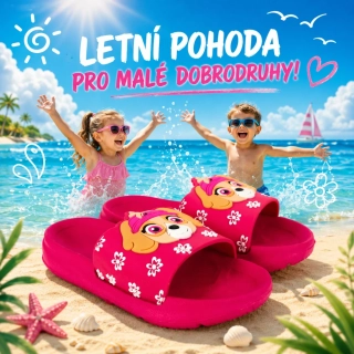 DÍVČÍ PANTOFLE TLAPKOVÁ PATROLA SKYE