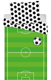 JERRY FABRICS Povlečení fototisk Football Green 02 140x200,70x90 cm
