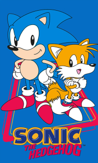 DĚTSKÝ RUČNÍK JEŽEK SONIC A TAILS 30X50 CM