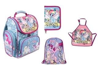 ZVÝHODNĚNÁ SADA S AKTOVKOU MY LITTLE PONY 4 KS