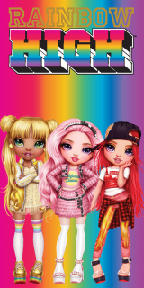  DĚTSKÁ OSUŠKA PANENKY RAINBOW HIGH DUHOVÁ MÓDA