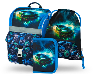 BAAGL Školní set Zippy Závodní auto