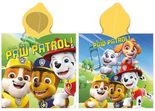  DĚTSKÉ PONČO TLAPKOVÁ PATROLA ÚŽASNÁ ŠTĚŇATA