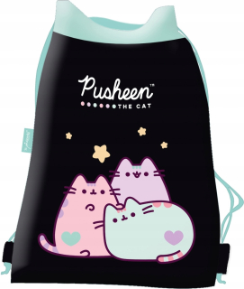 SÁČEK NA PŘEZŮVKY/BATŮŽEK PUSHEEN PASTEL, ROZMĚRY: 43 X 32 CM