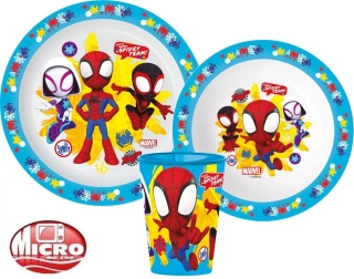 Jídelní sada s pohárkem Marvel Spidey