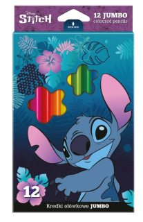 Pastelky JUMBO TRIO LILO A STITCH 12KS