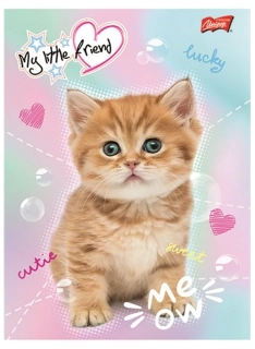 Sešit A5 My Little Friend kočka pastel linkovaný
