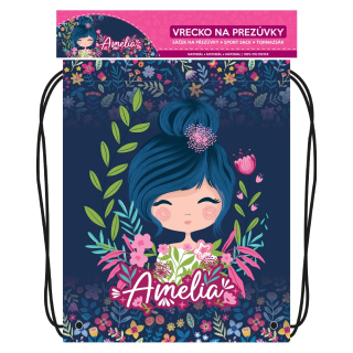 Sáček na přezůvky s potiskem JUNIOR S7 - Amelia