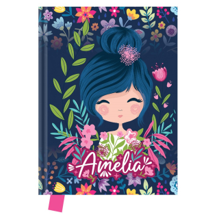 Památník JUNIOR S7 14x18 cm, 80 list. čistý - Amelia